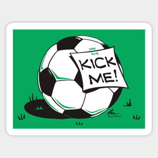 Kick Me (B/W) Sticker